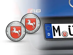 Klebemarke TÜV Landkreis Cuxhaven Nummernschild plakette